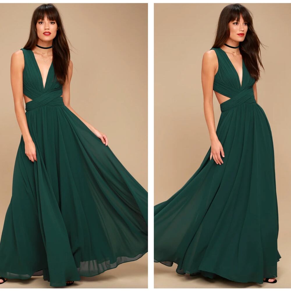 Elegant Green Evening Gown